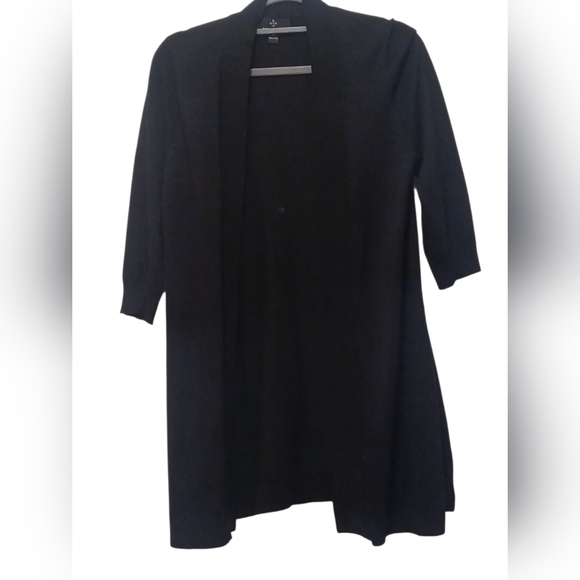 Ronni Nicole Black Open Front Cardigan - Picture 6 of 10